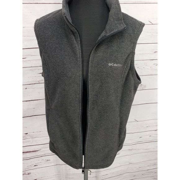 Columbia Gray Size Small Zippered Vest Jacket - Picture 2 of 11